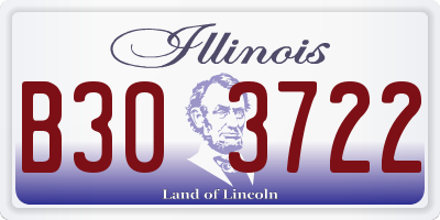 IL license plate B303722