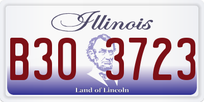 IL license plate B303723