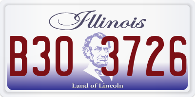 IL license plate B303726