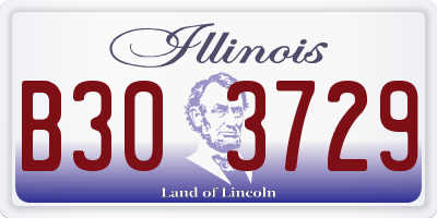 IL license plate B303729