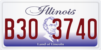 IL license plate B303740