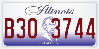 IL license plate B303744