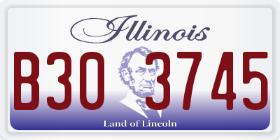 IL license plate B303745