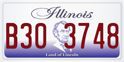 IL license plate B303748