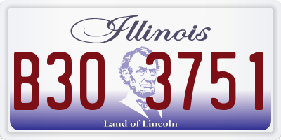 IL license plate B303751