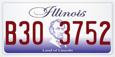 IL license plate B303752