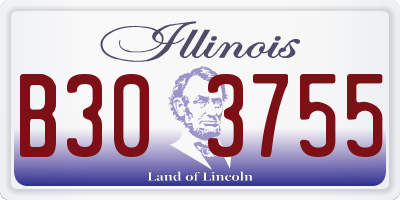 IL license plate B303755