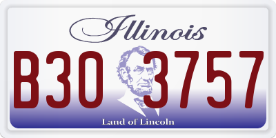 IL license plate B303757