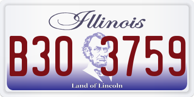 IL license plate B303759