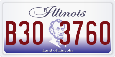 IL license plate B303760