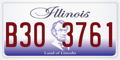 IL license plate B303761