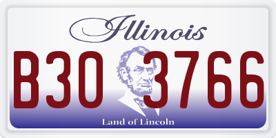 IL license plate B303766