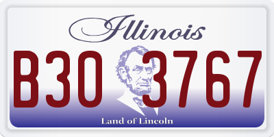 IL license plate B303767