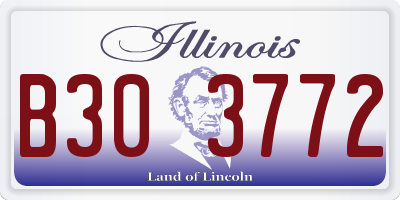IL license plate B303772