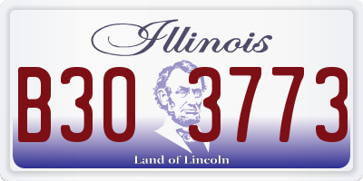 IL license plate B303773