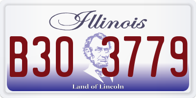 IL license plate B303779