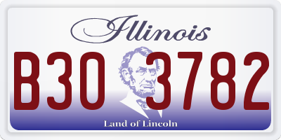 IL license plate B303782