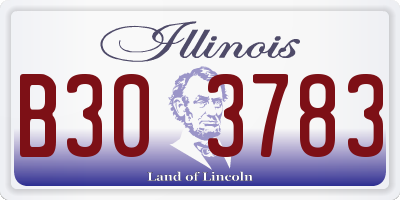 IL license plate B303783