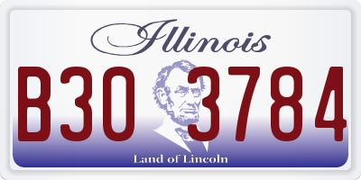 IL license plate B303784
