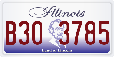 IL license plate B303785