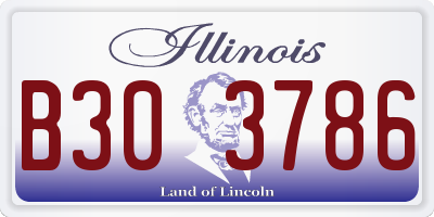 IL license plate B303786