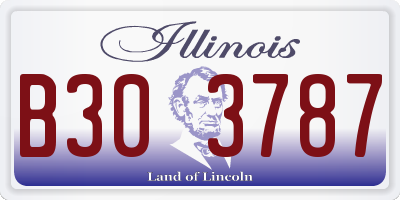 IL license plate B303787