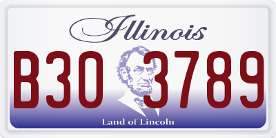 IL license plate B303789