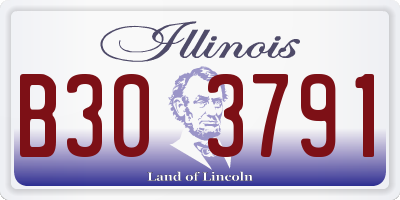 IL license plate B303791