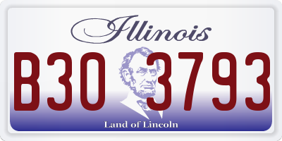 IL license plate B303793
