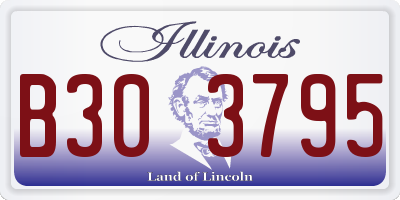 IL license plate B303795