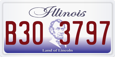 IL license plate B303797