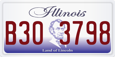 IL license plate B303798