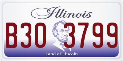 IL license plate B303799