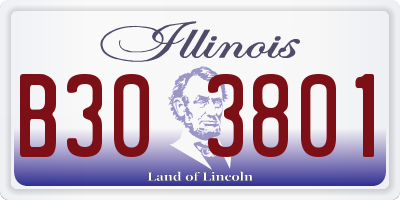 IL license plate B303801
