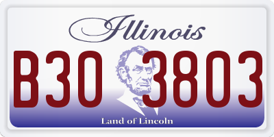 IL license plate B303803