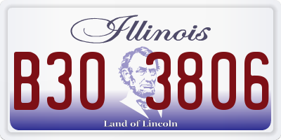 IL license plate B303806