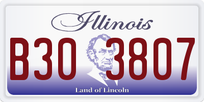 IL license plate B303807