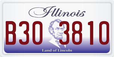 IL license plate B303810
