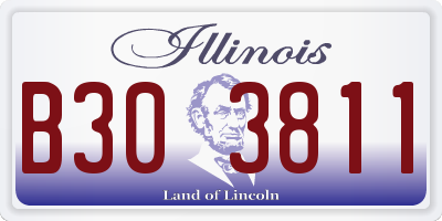IL license plate B303811