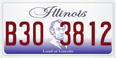 IL license plate B303812
