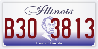 IL license plate B303813