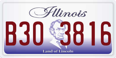 IL license plate B303816