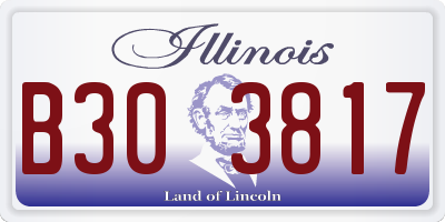 IL license plate B303817