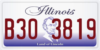 IL license plate B303819