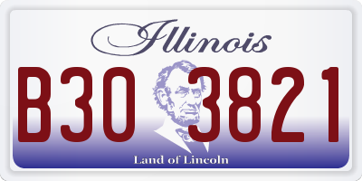 IL license plate B303821