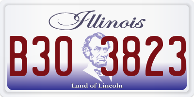 IL license plate B303823