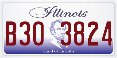 IL license plate B303824