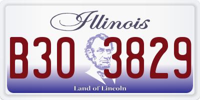 IL license plate B303829