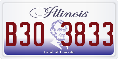 IL license plate B303833