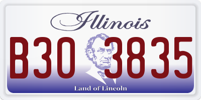 IL license plate B303835
